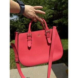 Kate‎ Spade Barbie Pink Sylvie Charlotte Street Satchel Bag Purse Crossbody
